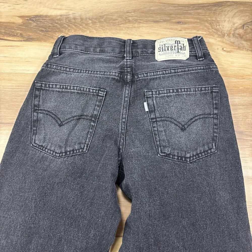 Levi's SilverTab Jeans Kids Size 14 Regular Stay Loose Cotton Black Streetwear